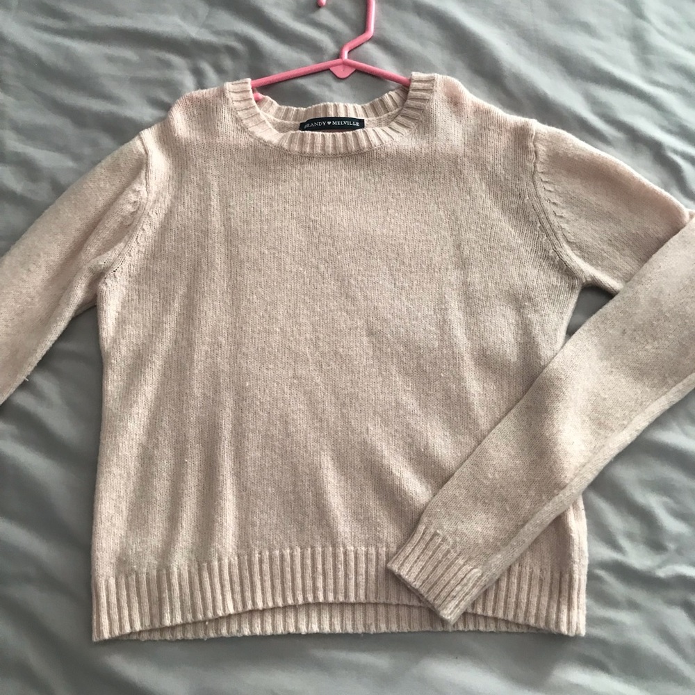 Brady Melville pink sweater
